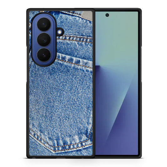 Θήκη Samsung Galaxy Z Fold7 Jeans Pocket από τη Smartfits με σχέδιο στο πίσω μέρος και μαύρο περίβλημα | Samsung Galaxy Z Fold7 Jeans Pocket case with colorful back and black bezels