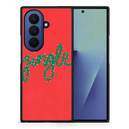 Θήκη Samsung Galaxy Z Fold7 Jingle Xmas από τη Smartfits με σχέδιο στο πίσω μέρος και μαύρο περίβλημα | Samsung Galaxy Z Fold7 Jingle Xmas case with colorful back and black bezels