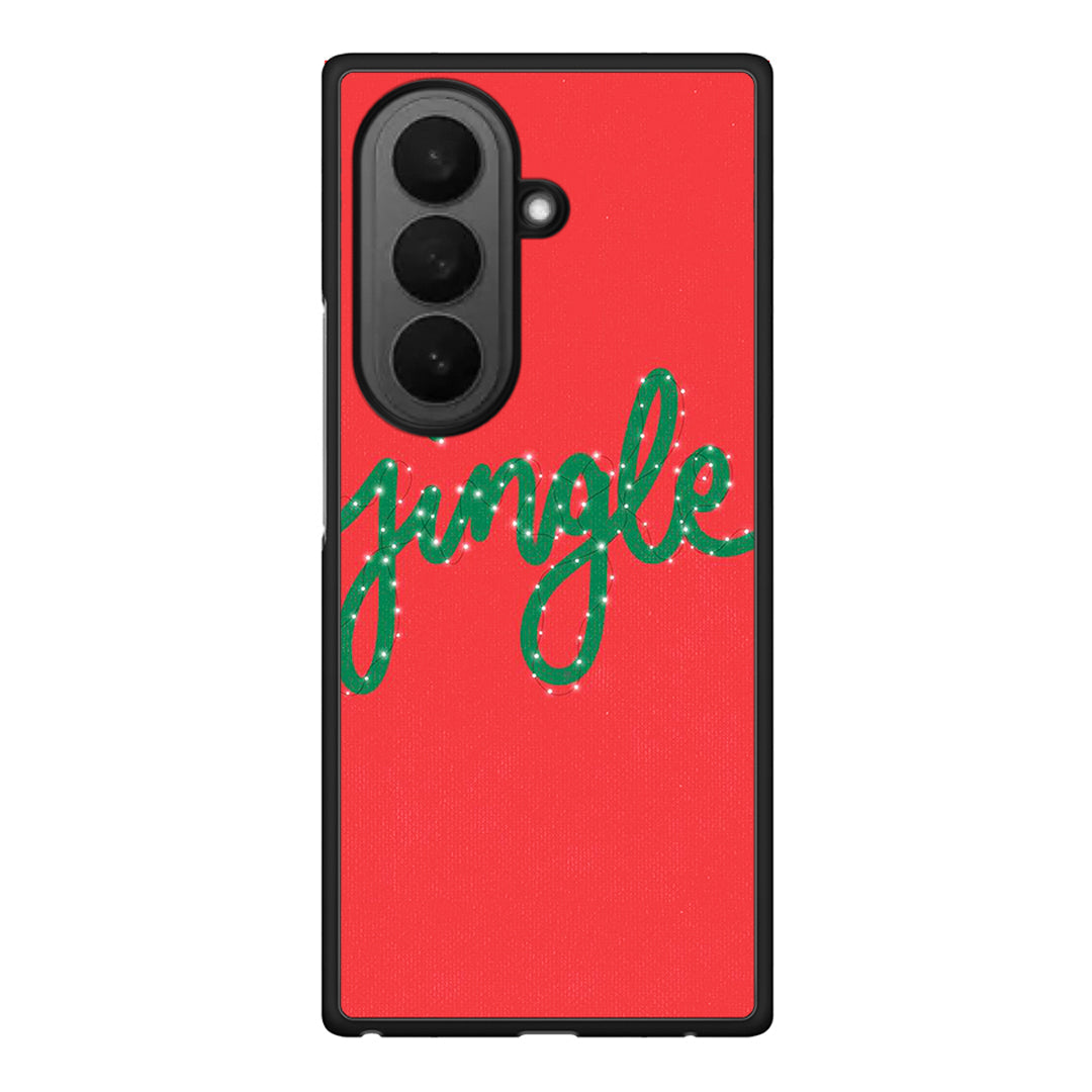 Samsung Galaxy Z Fold7 Jingle Xmas θήκη από τη Smartfits με σχέδιο στο πίσω μέρος και μαύρο περίβλημα | Smartphone case with colorful back and black bezels by Smartfits