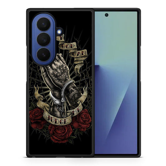 Θήκη Samsung Galaxy Z Fold7 Judge By God από τη Smartfits με σχέδιο στο πίσω μέρος και μαύρο περίβλημα | Samsung Galaxy Z Fold7 Judge By God case with colorful back and black bezels