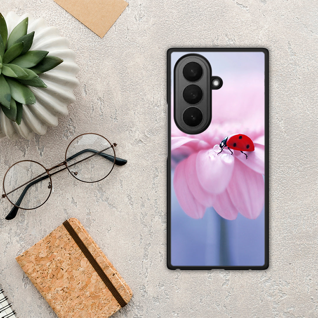 Ladybug Flower - Samsung Galaxy Z Fold7 θήκη