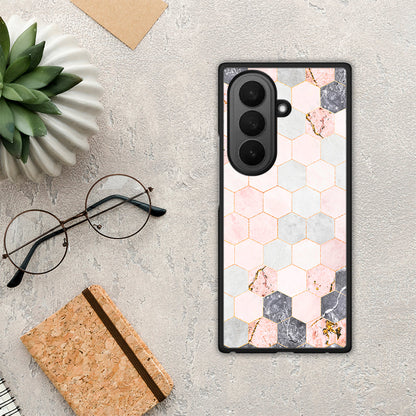 Marble Hexagon Pink - Samsung Galaxy Z Fold7 θήκη