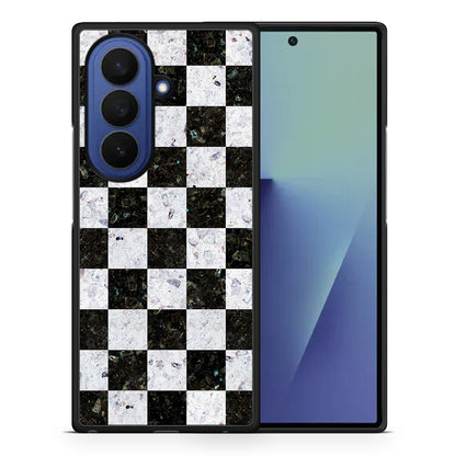 Θήκη Samsung Galaxy Z Fold7 Square Geometric Marble από τη Smartfits με σχέδιο στο πίσω μέρος και μαύρο περίβλημα | Samsung Galaxy Z Fold7 Square Geometric Marble case with colorful back and black bezels