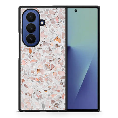 Θήκη Samsung Galaxy Z Fold7 Marble Terrazzo από τη Smartfits με σχέδιο στο πίσω μέρος και μαύρο περίβλημα | Samsung Galaxy Z Fold7 Marble Terrazzo case with colorful back and black bezels
