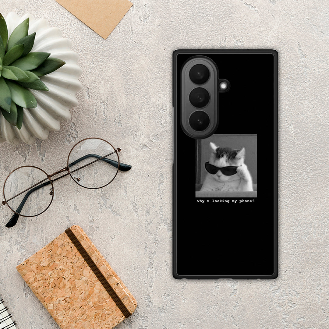 Meme Cat - Samsung Galaxy Z Fold7 θήκη