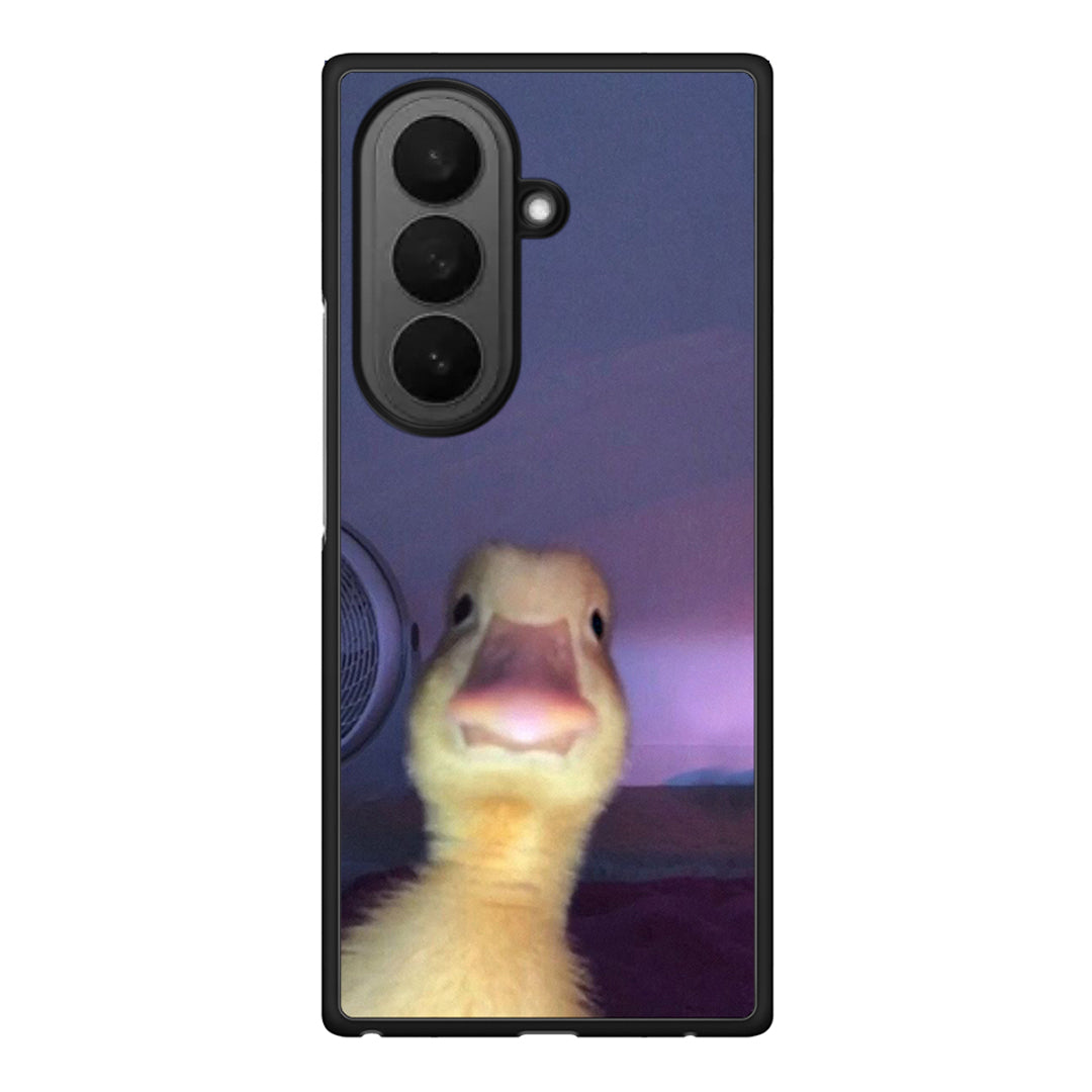 Samsung Galaxy Z Fold7 Meme Duck θήκη από τη Smartfits με σχέδιο στο πίσω μέρος και μαύρο περίβλημα | Smartphone case with colorful back and black bezels by Smartfits