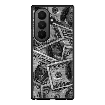 Samsung Galaxy Z Fold7 Money Dollars θήκη από τη Smartfits με σχέδιο στο πίσω μέρος και μαύρο περίβλημα | Smartphone case with colorful back and black bezels by Smartfits
