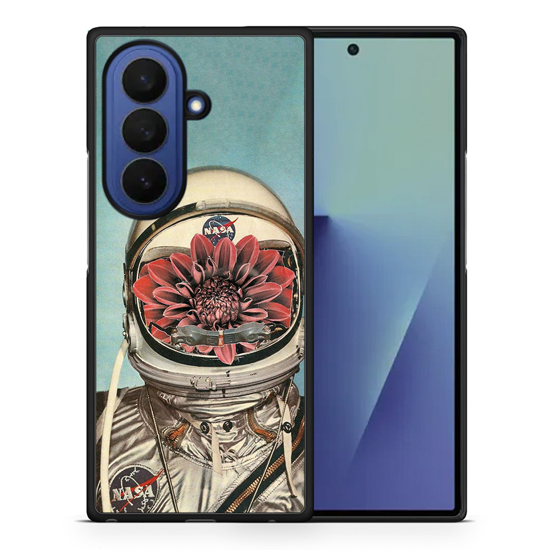 Θήκη Samsung Galaxy Z Fold7 Nasa Bloom από τη Smartfits με σχέδιο στο πίσω μέρος και μαύρο περίβλημα | Samsung Galaxy Z Fold7 Nasa Bloom case with colorful back and black bezels
