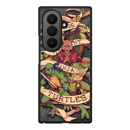 Samsung Galaxy Z Fold7 Ninja Turtles θήκη από τη Smartfits με σχέδιο στο πίσω μέρος και μαύρο περίβλημα | Smartphone case with colorful back and black bezels by Smartfits