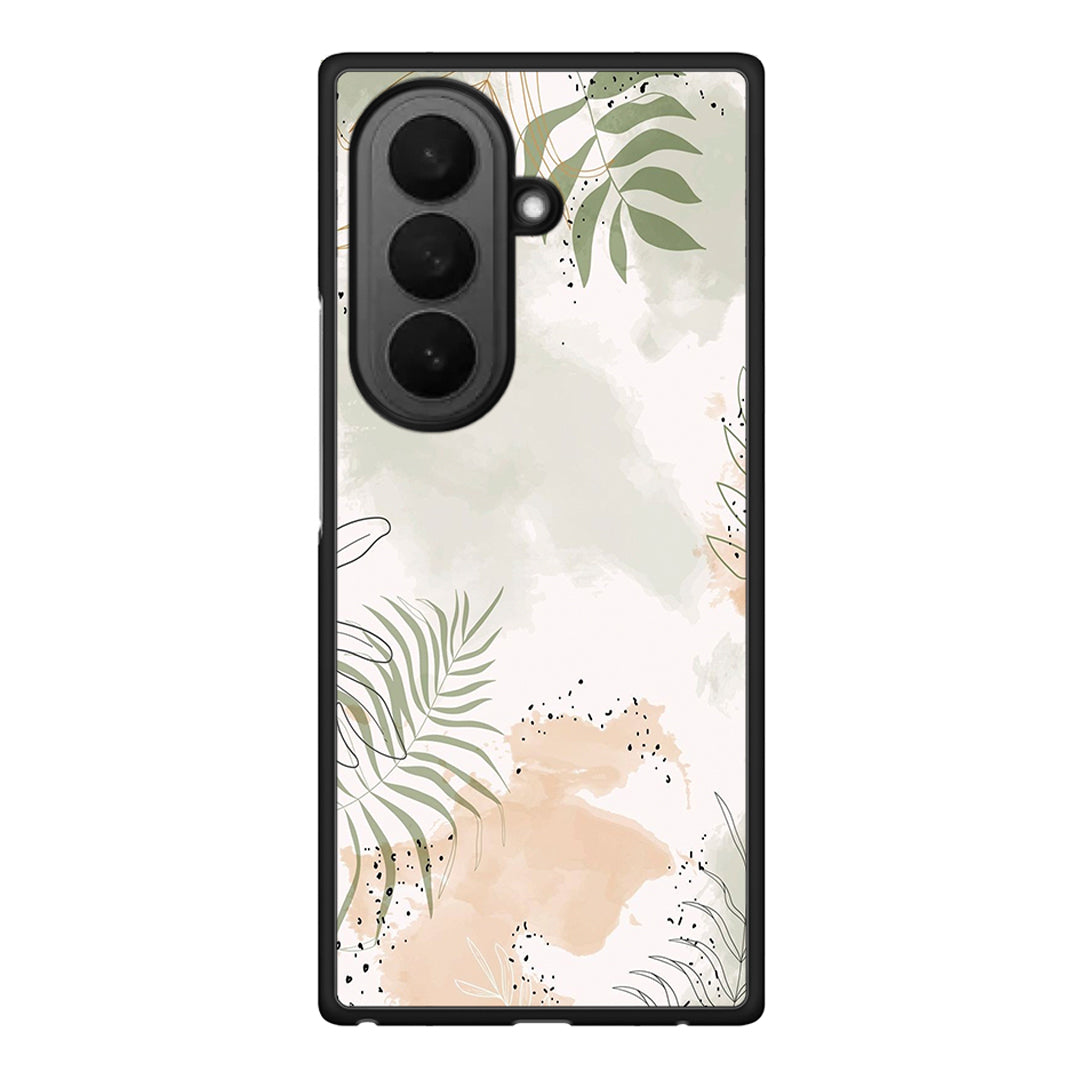 Samsung Galaxy Z Fold7 Nude Plants Θήκη από τη Smartfits με σχέδιο στο πίσω μέρος και μαύρο περίβλημα | Smartphone case with colorful back and black bezels by Smartfits