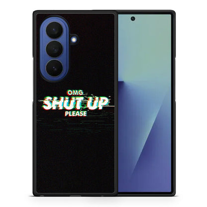 Θήκη Samsung Galaxy Z Fold7 OMG ShutUp από τη Smartfits με σχέδιο στο πίσω μέρος και μαύρο περίβλημα | Samsung Galaxy Z Fold7 OMG ShutUp case with colorful back and black bezels