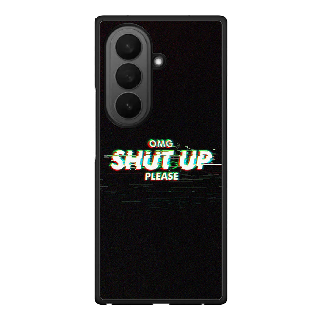Samsung Galaxy Z Fold7 OMG ShutUp θήκη από τη Smartfits με σχέδιο στο πίσω μέρος και μαύρο περίβλημα | Smartphone case with colorful back and black bezels by Smartfits