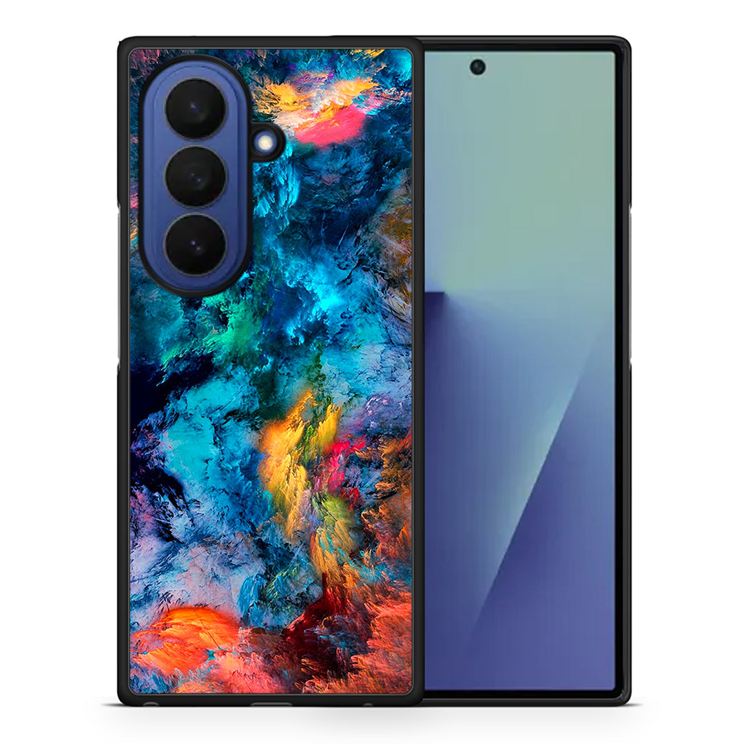 Θήκη Samsung Galaxy Z Fold7 Crayola Paint από τη Smartfits με σχέδιο στο πίσω μέρος και μαύρο περίβλημα | Samsung Galaxy Z Fold7 Crayola Paint case with colorful back and black bezels