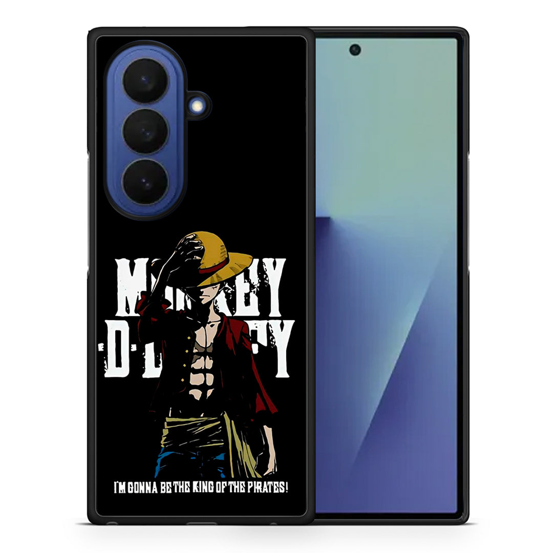 Θήκη Samsung Galaxy Z Fold7 Pirate King από τη Smartfits με σχέδιο στο πίσω μέρος και μαύρο περίβλημα | Samsung Galaxy Z Fold7 Pirate King case with colorful back and black bezels