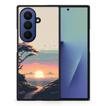 Pixel Sunset - Samsung Galaxy Z Fold7 θήκη