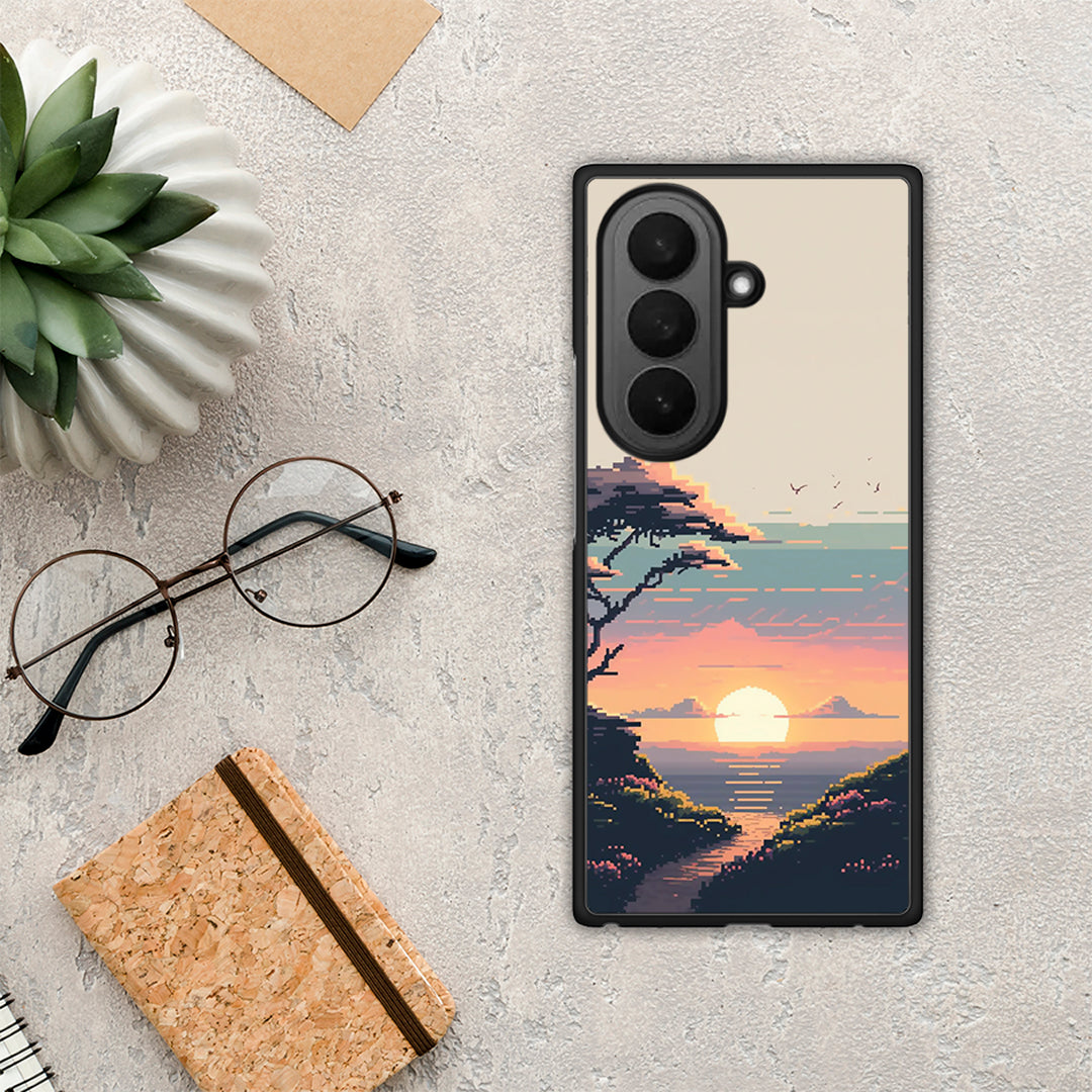 Pixel Sunset - Samsung Galaxy Z Fold7 θήκη
