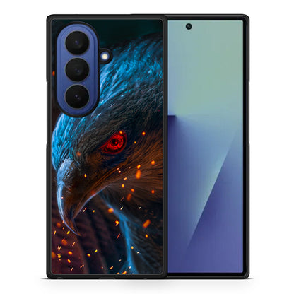 Θήκη Samsung Galaxy Z Fold7 Eagle PopArt από τη Smartfits με σχέδιο στο πίσω μέρος και μαύρο περίβλημα | Samsung Galaxy Z Fold7 Eagle PopArt case with colorful back and black bezels