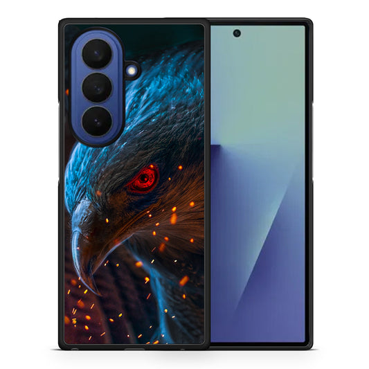 Θήκη Samsung Galaxy Z Fold7 Eagle PopArt από τη Smartfits με σχέδιο στο πίσω μέρος και μαύρο περίβλημα | Samsung Galaxy Z Fold7 Eagle PopArt case with colorful back and black bezels