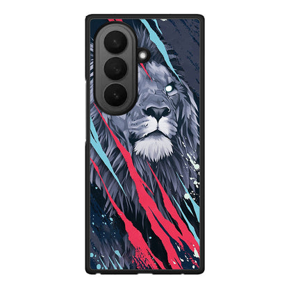 4 - Samsung Galaxy Z Fold7 Lion Designer PopArt case, cover, bumper