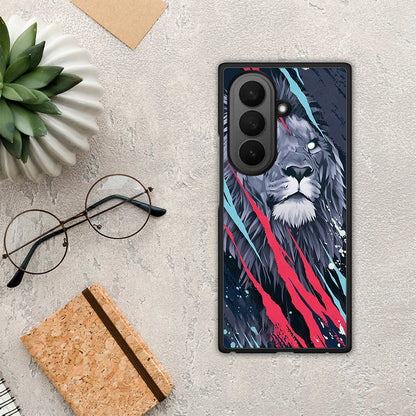 PopArt Lion Designer - Samsung Galaxy Z Fold7 θήκη