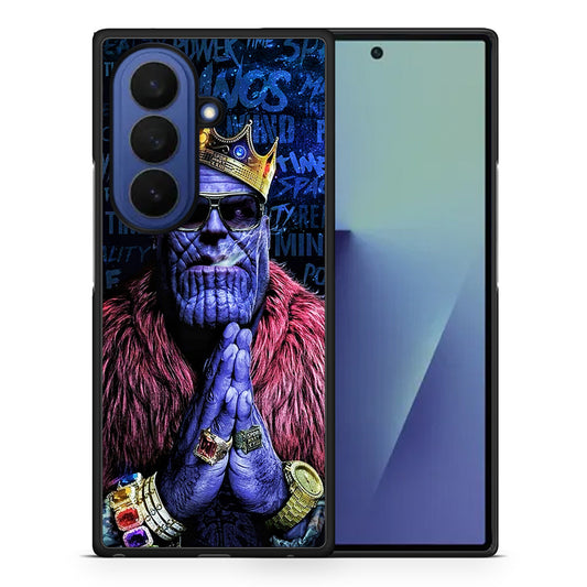 Θήκη Samsung Galaxy Z Fold7 Thanos PopArt από τη Smartfits με σχέδιο στο πίσω μέρος και μαύρο περίβλημα | Samsung Galaxy Z Fold7 Thanos PopArt case with colorful back and black bezels