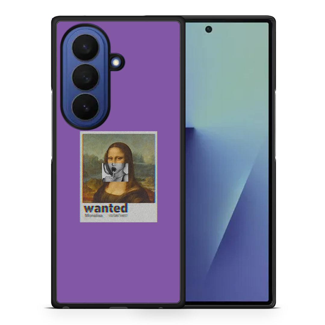 Θήκη Samsung Galaxy Z Fold7 Monalisa Popart από τη Smartfits με σχέδιο στο πίσω μέρος και μαύρο περίβλημα | Samsung Galaxy Z Fold7 Monalisa Popart case with colorful back and black bezels