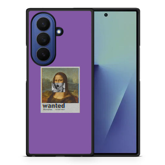 Θήκη Samsung Galaxy Z Fold7 Monalisa Popart από τη Smartfits με σχέδιο στο πίσω μέρος και μαύρο περίβλημα | Samsung Galaxy Z Fold7 Monalisa Popart case with colorful back and black bezels
