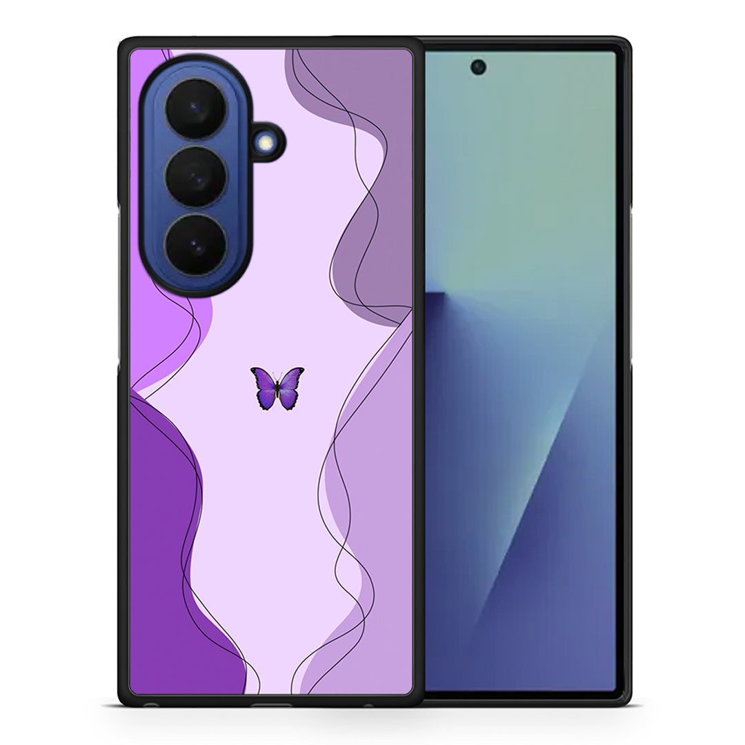Purple Mariposa - Samsung Galaxy Z Fold7 θήκη