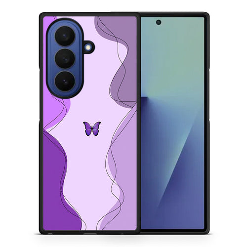 Purple Mariposa - Samsung Galaxy Z Fold7 θήκη