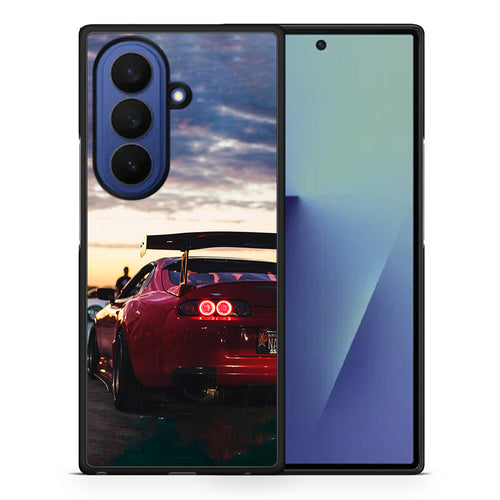 Θήκη Samsung Galaxy Z Fold7 Racing Supra από τη Smartfits με σχέδιο στο πίσω μέρος και μαύρο περίβλημα | Samsung Galaxy Z Fold7 Racing Supra case with colorful back and black bezels