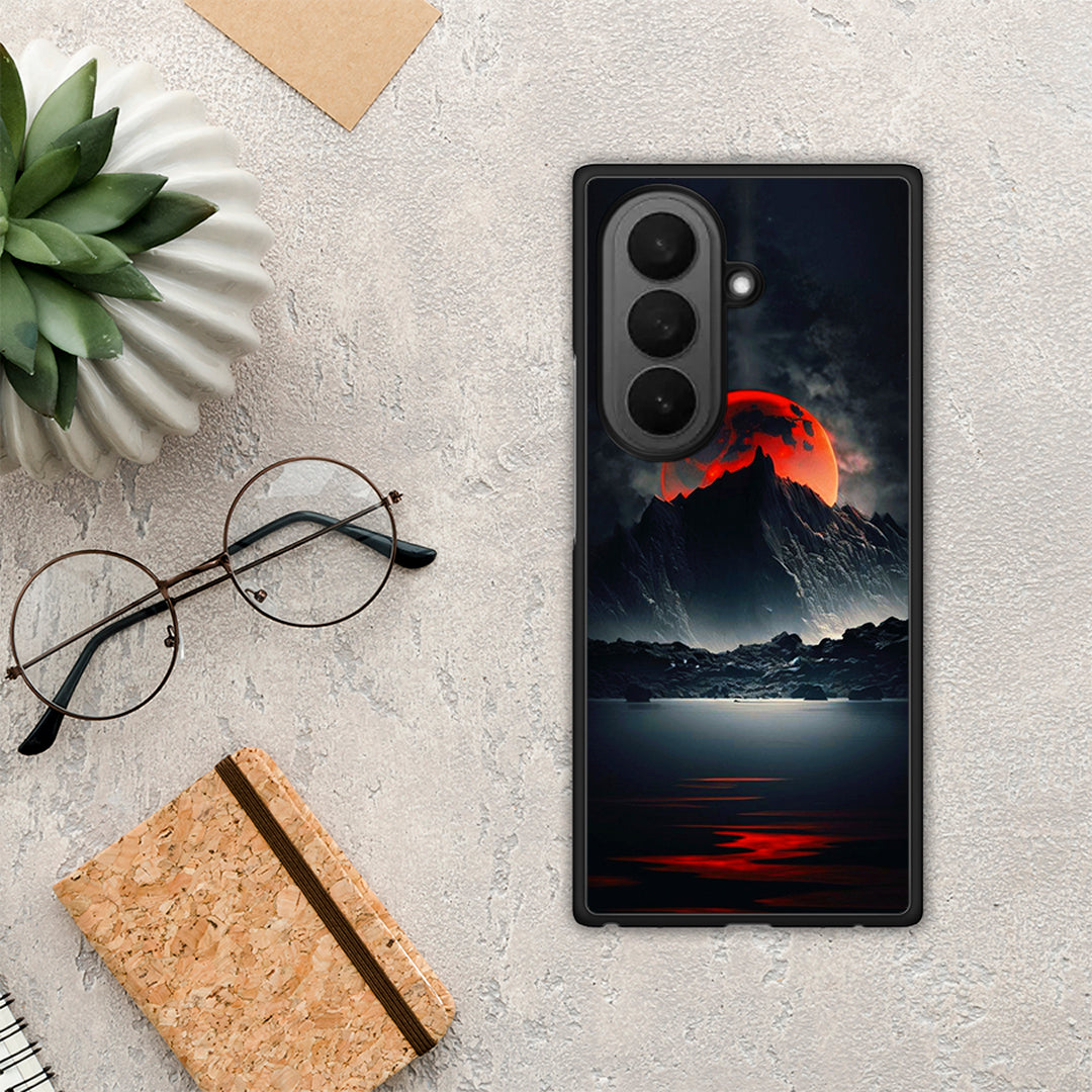 Red Full Moon - Samsung Galaxy Z Fold7 θήκη