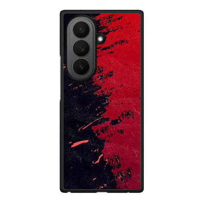 Samsung Galaxy Z Fold7 Red Paint Θήκη Αγίου Βαλεντίνου από τη Smartfits με σχέδιο στο πίσω μέρος και μαύρο περίβλημα | Smartphone case with colorful back and black bezels by Smartfits
