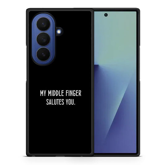 Θήκη Samsung Galaxy Z Fold7 Salute από τη Smartfits με σχέδιο στο πίσω μέρος και μαύρο περίβλημα | Samsung Galaxy Z Fold7 Salute case with colorful back and black bezels