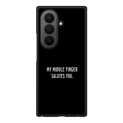 Samsung Galaxy Z Fold7 Salute θήκη από τη Smartfits με σχέδιο στο πίσω μέρος και μαύρο περίβλημα | Smartphone case with colorful back and black bezels by Smartfits