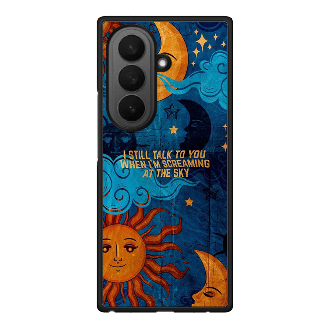 Samsung Galaxy Z Fold7 Screaming Sky θήκη από τη Smartfits με σχέδιο στο πίσω μέρος και μαύρο περίβλημα | Smartphone case with colorful back and black bezels by Smartfits