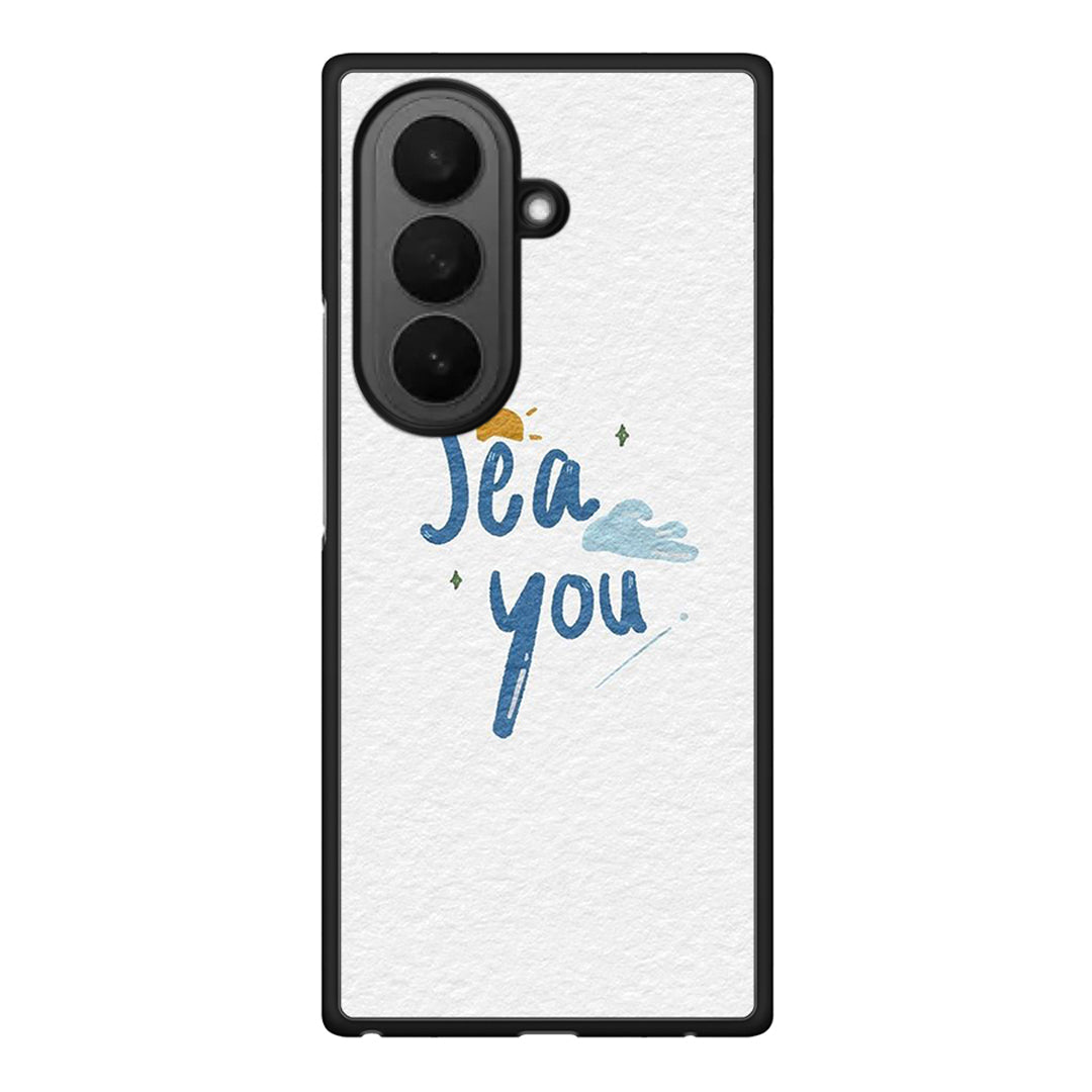 Samsung Galaxy Z Fold7 Sea You Θήκη από τη Smartfits με σχέδιο στο πίσω μέρος και μαύρο περίβλημα | Smartphone case with colorful back and black bezels by Smartfits