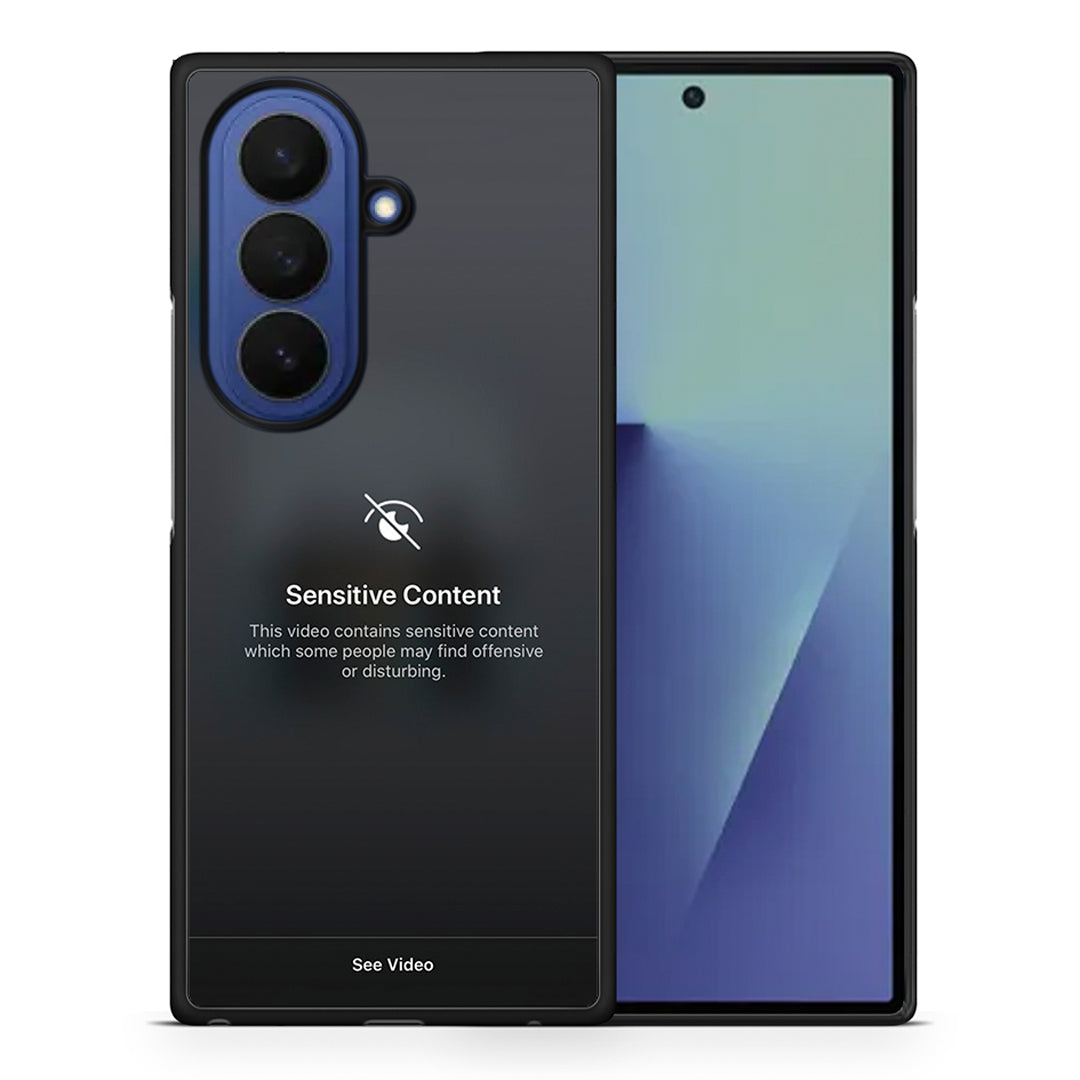 Θήκη Samsung Galaxy Z Fold7 Sensitive Content από τη Smartfits με σχέδιο στο πίσω μέρος και μαύρο περίβλημα | Samsung Galaxy Z Fold7 Sensitive Content case with colorful back and black bezels