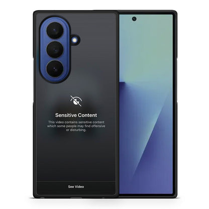 Θήκη Samsung Galaxy Z Fold7 Sensitive Content από τη Smartfits με σχέδιο στο πίσω μέρος και μαύρο περίβλημα | Samsung Galaxy Z Fold7 Sensitive Content case with colorful back and black bezels