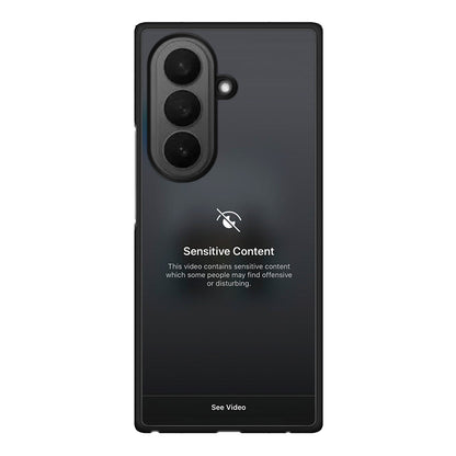 Samsung Galaxy Z Fold7 Sensitive Content θήκη από τη Smartfits με σχέδιο στο πίσω μέρος και μαύρο περίβλημα | Smartphone case with colorful back and black bezels by Smartfits