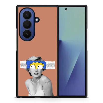 Θήκη Samsung Galaxy Z Fold7 Sim Merilyn από τη Smartfits με σχέδιο στο πίσω μέρος και μαύρο περίβλημα | Samsung Galaxy Z Fold7 Sim Merilyn case with colorful back and black bezels