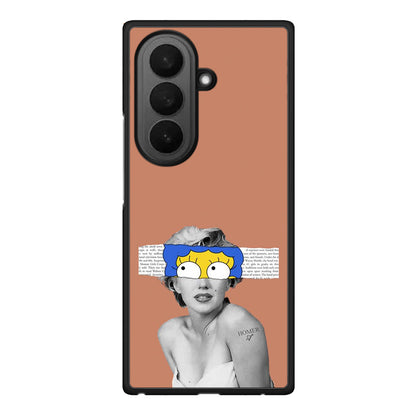 Samsung Galaxy Z Fold7 Sim Merilyn θήκη από τη Smartfits με σχέδιο στο πίσω μέρος και μαύρο περίβλημα | Smartphone case with colorful back and black bezels by Smartfits