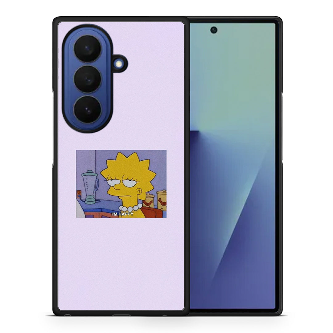 Θήκη Samsung Galaxy Z Fold7 So Happy από τη Smartfits με σχέδιο στο πίσω μέρος και μαύρο περίβλημα | Samsung Galaxy Z Fold7 So Happy case with colorful back and black bezels