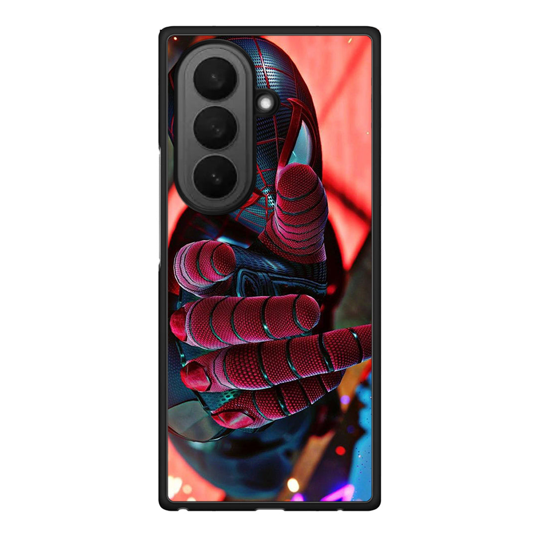 Samsung Galaxy Z Fold7 Spider Hand Θήκη από τη Smartfits με σχέδιο στο πίσω μέρος και μαύρο περίβλημα | Smartphone case with colorful back and black bezels by Smartfits