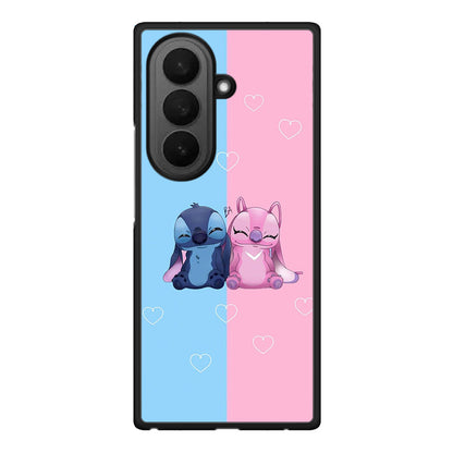 Samsung Galaxy Z Fold7 Stitch And Angel θήκη από τη Smartfits με σχέδιο στο πίσω μέρος και μαύρο περίβλημα | Smartphone case with colorful back and black bezels by Smartfits