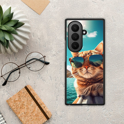 Summer Cat - Samsung Galaxy Z Fold7 θήκη