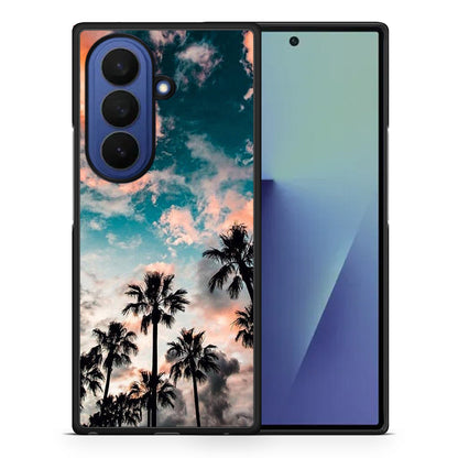 Θήκη Samsung Galaxy Z Fold7 Sky Summer από τη Smartfits με σχέδιο στο πίσω μέρος και μαύρο περίβλημα | Samsung Galaxy Z Fold7 Sky Summer case with colorful back and black bezels
