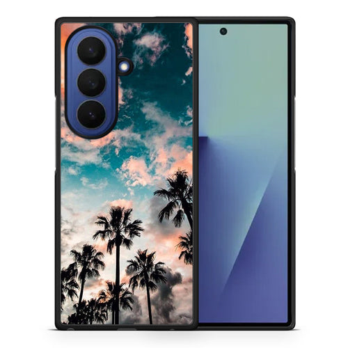 Θήκη Samsung Galaxy Z Fold7 Sky Summer από τη Smartfits με σχέδιο στο πίσω μέρος και μαύρο περίβλημα | Samsung Galaxy Z Fold7 Sky Summer case with colorful back and black bezels