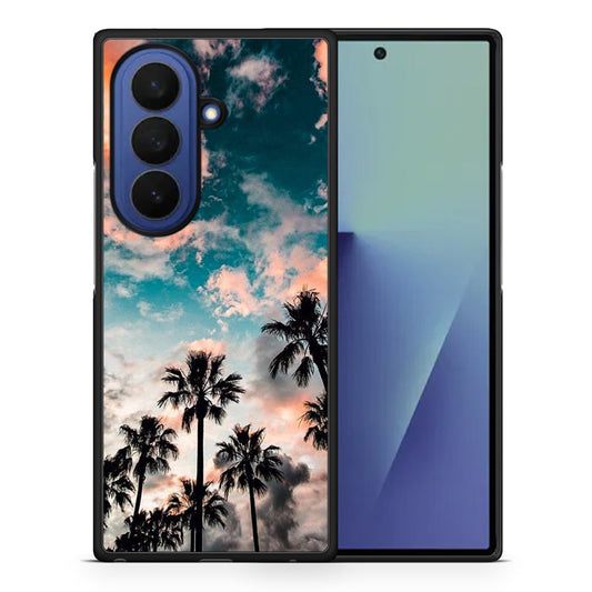 Θήκη Samsung Galaxy Z Fold7 Sky Summer από τη Smartfits με σχέδιο στο πίσω μέρος και μαύρο περίβλημα | Samsung Galaxy Z Fold7 Sky Summer case with colorful back and black bezels