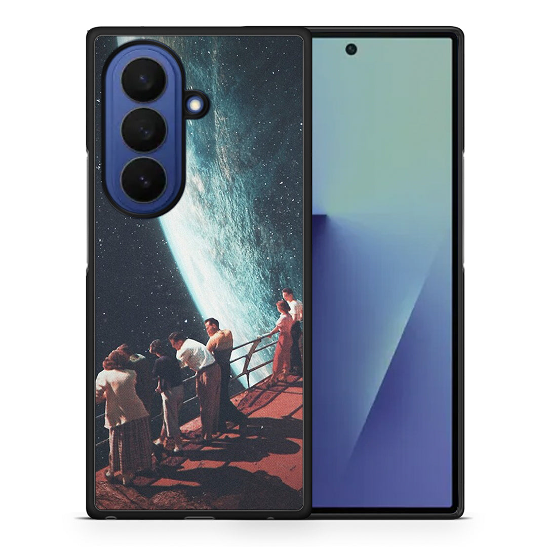 Θήκη Samsung Galaxy Z Fold7 Surreal View από τη Smartfits με σχέδιο στο πίσω μέρος και μαύρο περίβλημα | Samsung Galaxy Z Fold7 Surreal View case with colorful back and black bezels