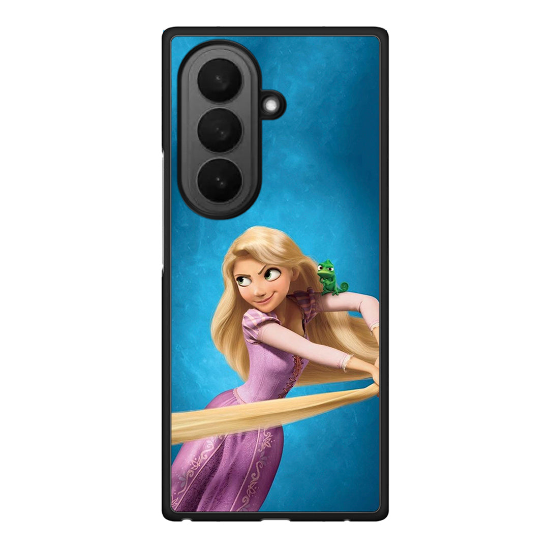 Samsung Galaxy Z Fold7 Tangled 2 Θήκη Αγίου Βαλεντίνου από τη Smartfits με σχέδιο στο πίσω μέρος και μαύρο περίβλημα | Smartphone case with colorful back and black bezels by Smartfits
